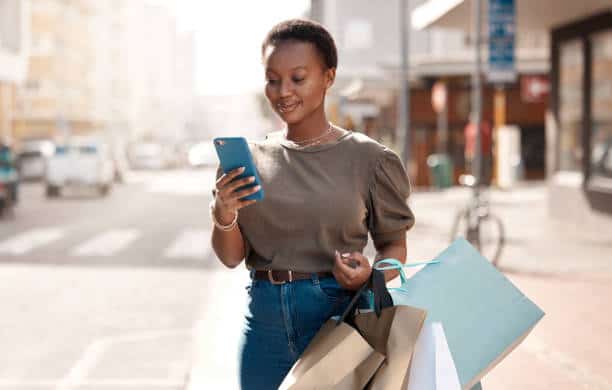 Woman on phone