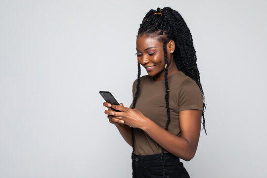 Woman with her phone