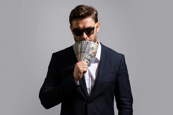 Man with money