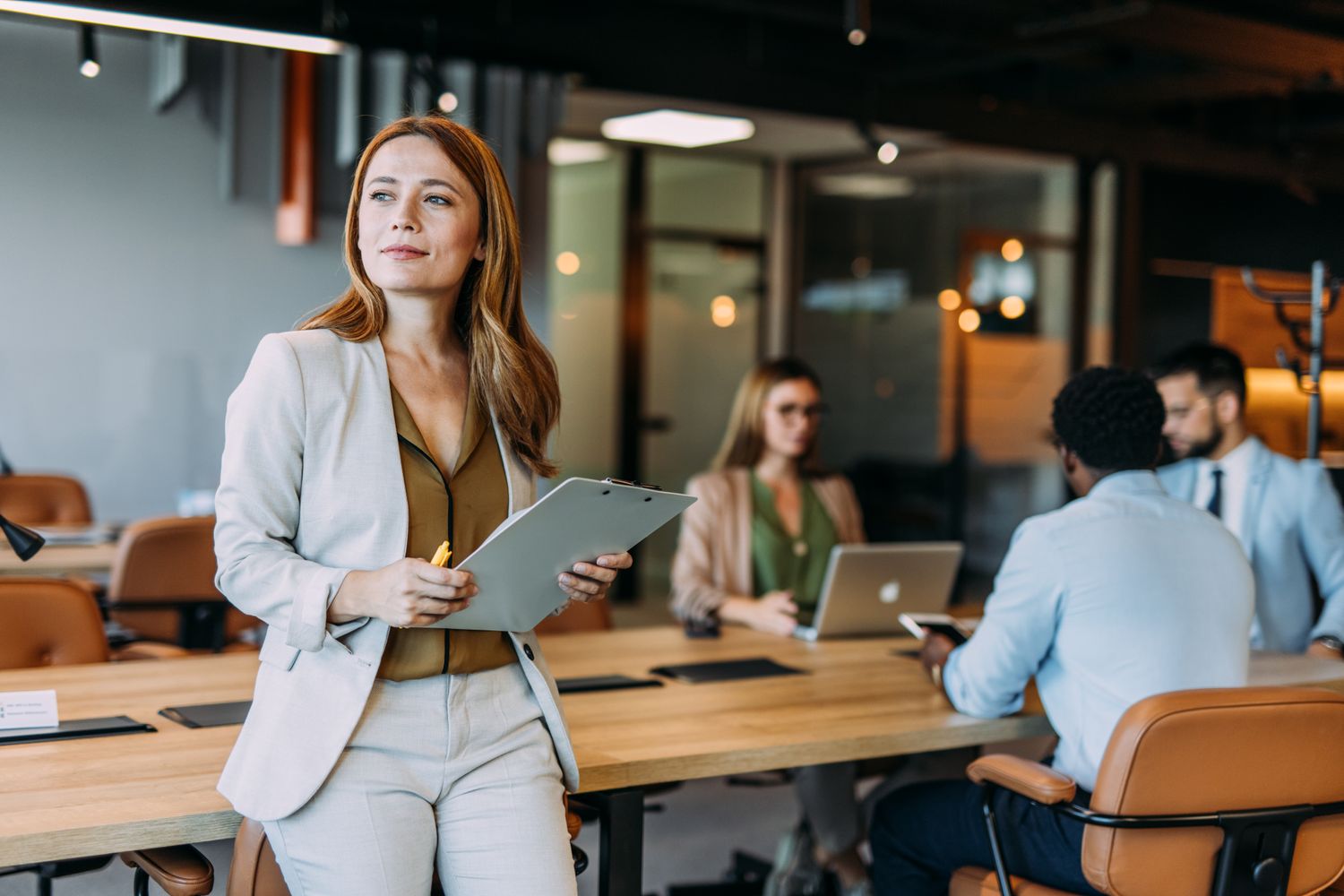 Image of a business woman feeling confident
